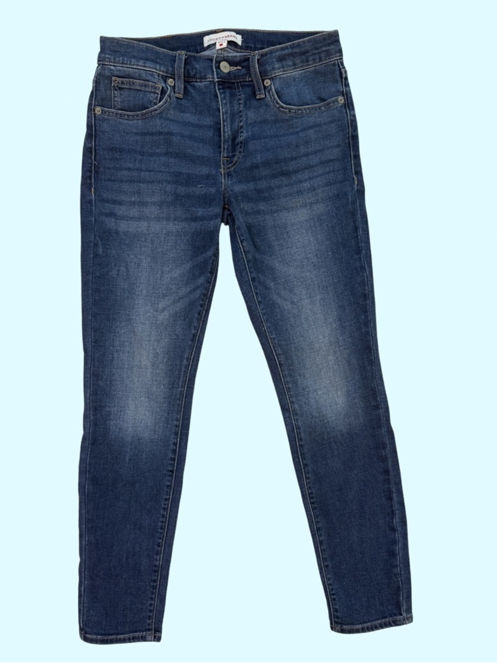 Lucky Brand Blue Ava Mid Rise Skinny Jean